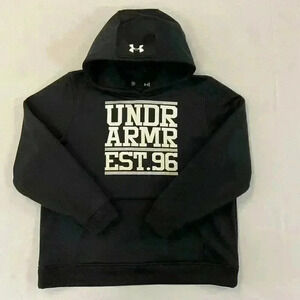 Under Armour Size XL Youth Heat Gear Hoodie Sweatshirt Pullover Black